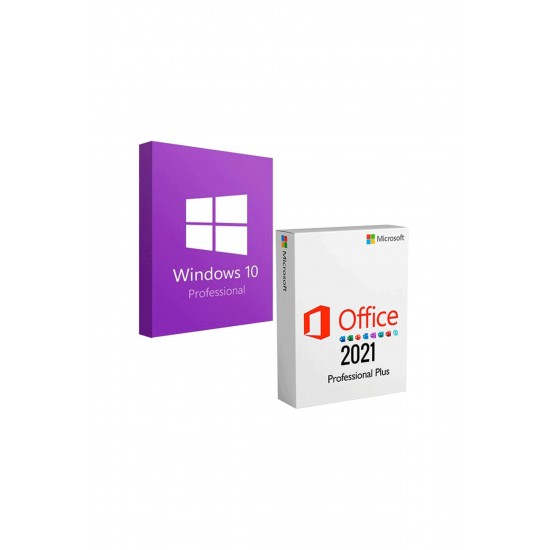 Windows 10 Pro Fqc-09525 + Office 2021 Pro Plus 269-09050 Oem Esd Dijital Lisans