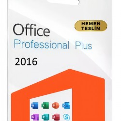 Office 2016 Pro Plus - Dijital Lisans Anahtarı, ORİJİNAL, ÖMÜR BOYU GARANTİLİ, ESD KEY, HEMEN TESLİM