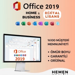 Office 2019 Home & Business - Dijital Lisans Anahtarı, ÖMÜR BOYU, GARANTİLİ, ESD KEY